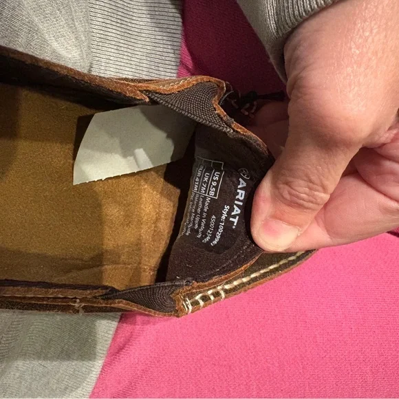 Women’s Ariat Brown Suede Slip-On Loafers 9.5 - Picture 4 of 5
